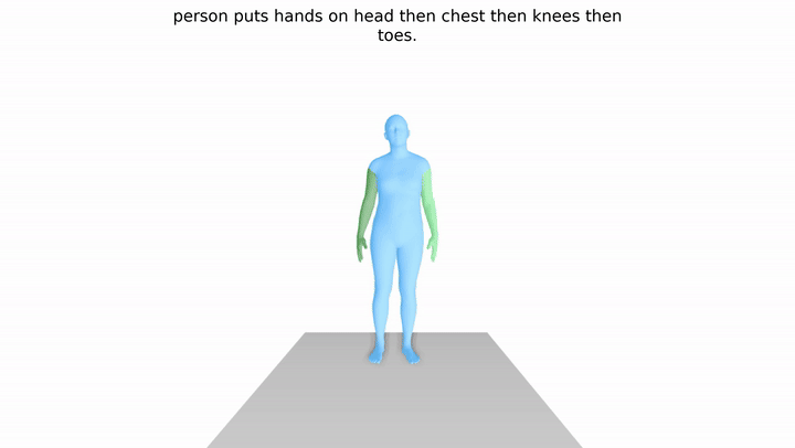 Improved ParTY human motion visualization with clearer body-part rendering.